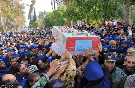 تشییع شهدای گمنام در شیراز