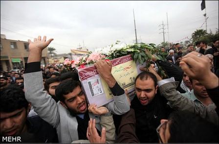 تشییع شهدای گمنام در اهواز