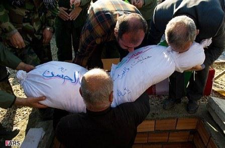 تشییع سه شهید گمنام در شهرستان بندر گز