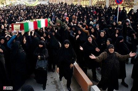 تشییع سه شهید گمنام در شهرستان بندر گز