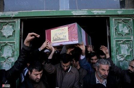 تشییع شهدای گمنام در ستاد نیروی هوایی سپاه