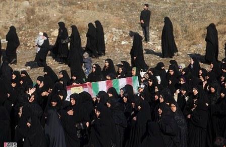 تشییع شهدای گمنام در ستاد نیروی هوایی سپاه