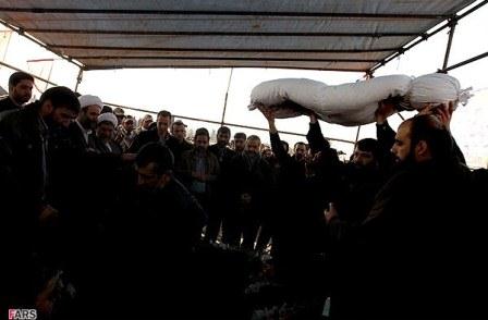 تشییع شهدای گمنام در ستاد نیروی هوایی سپاه