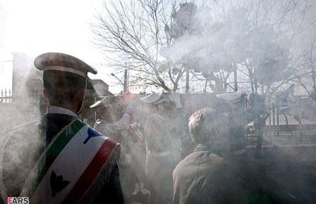 تشییع شهید گمنام در دانشگاه علوم پزشکی ارتش