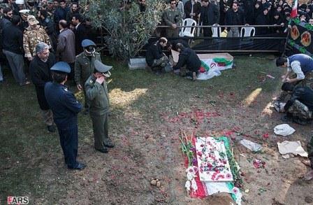 تشییع شهید گمنام در دانشگاه علوم پزشکی ارتش