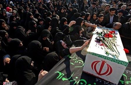 مراسم تشییع شهدای گمنام در شهرک شهید فکوری