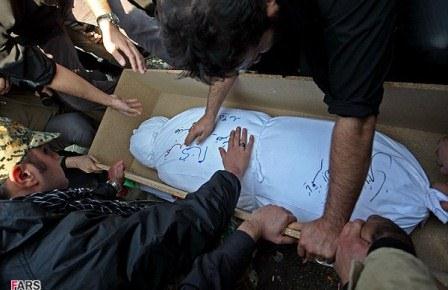 مراسم تشییع شهدای گمنام در شهرک شهید فکوری