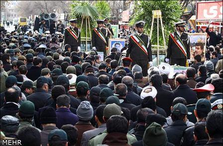 تشییع شهدای گمنام درتبریز