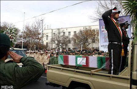 تشییع شهدای گمنام درتبریز