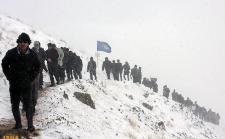 تشییع شهید گمنام در مرند تبریز