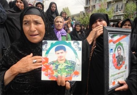 تشییع 7 ستاره آسمانی گمنام در یاسوج