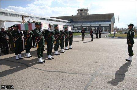 مراسم استقبال از شهدای گمنام در استان اردبیل