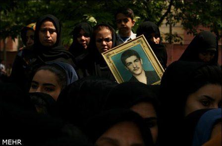 تشییع و خاکسپاری شهدای گمنام در شهرک کیانشهر تهران