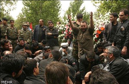 تشییع و خاکسپاری شهدای گمنام در شهرک کیانشهر تهران