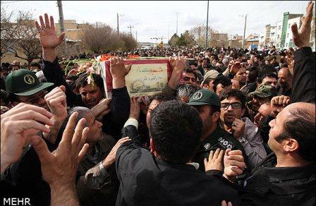 تشییع و خاکسپاری شهدای گمنام در استان اردبیل