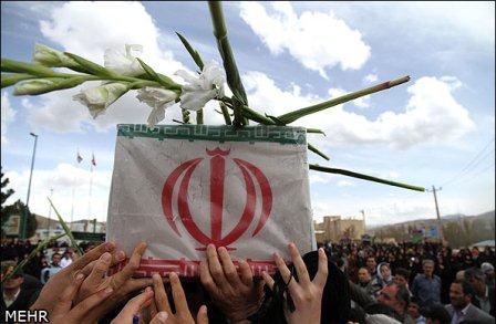 تشییع و خاکسپاری شهدای گمنام در استان اردبیل