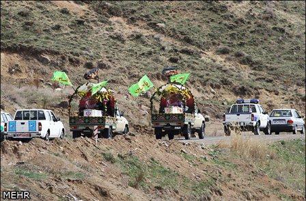 تشییع و خاکسپاری شهدای گمنام در استان اردبیل