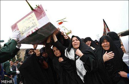 تشییع و خاکسپاری شهدای گمنام در استان اردبیل