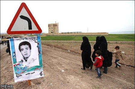 تشییع و خاکسپاری شهدای گمنام در استان اردبیل