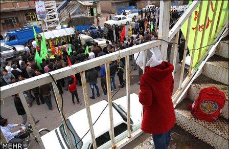 تشییع و خاکسپاری شهدای گمنام در استان اردبیل