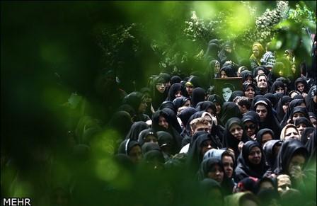 تشییع شهدای گمنام در خزانه بخارایی تهران