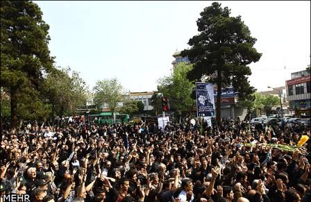 تشییع شهدای گمنام در خزانه بخارایی تهران