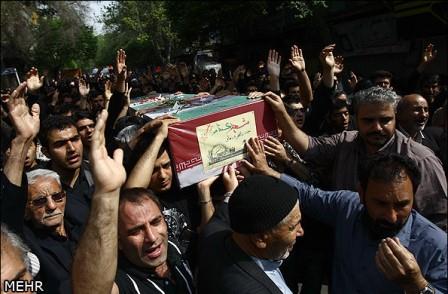 تشییع شهدای گمنام در خزانه بخارایی تهران