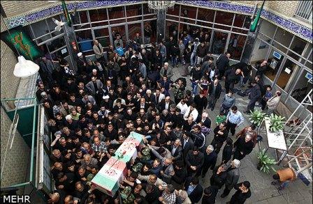 تشییع شهدای گمنام در خزانه بخارایی تهران