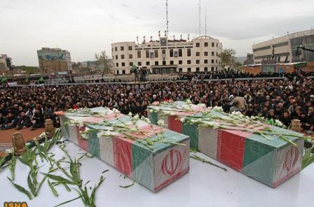 تشییع و خاکسپاری شهدای گمنام در خراسان رضوی
