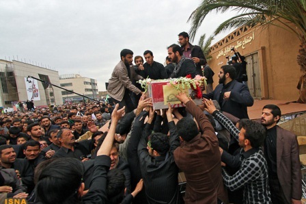 تشییع و خاکسپاری شهدای گمنام در خراسان رضوی