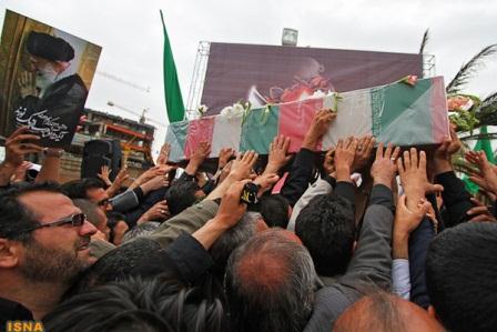 تشییع و خاکسپاری شهدای گمنام در خراسان رضوی