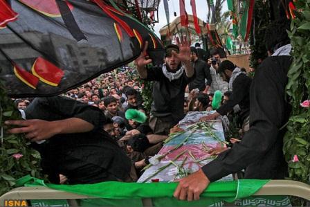 تشییع و خاکسپاری شهدای گمنام در خراسان رضوی