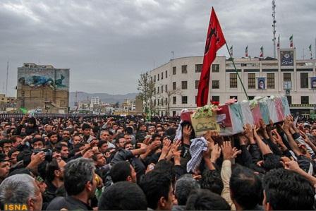 تشییع و خاکسپاری شهدای گمنام در خراسان رضوی