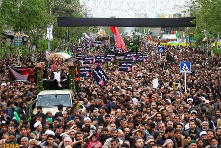 تشییع و خاکسپاری شهدای گمنام در خراسان رضوی