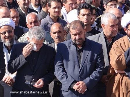 تشییع و خاکسپاری3شهید گمنام در شبستر