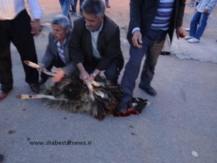 تشییع و خاکسپاری3شهید گمنام در شبستر