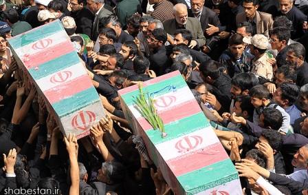 تشییع و خاکسپاری شهدای گمنام در دانشگاه گلستان