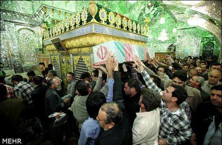 تشییع و خاکسپاری شهدای گمنام در دانشگاه گلستان