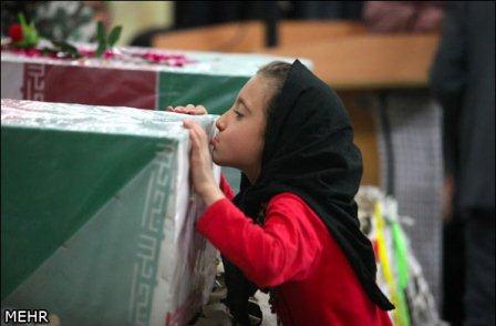 تشییع و خاکسپاری شهدای گمنام در دانشگاه گلستان