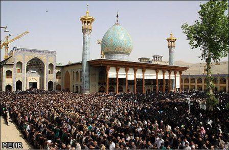 تشییع و خاکسپاری شهدای گمنام در دانشگاه گلستان