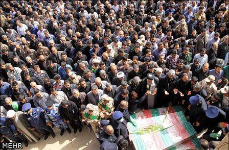 تشییع و خاکسپاری شهدای گمنام در دانشگاه گلستان