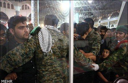 تشییع و خاکسپاری شهدای گمنام در اردکان یزد