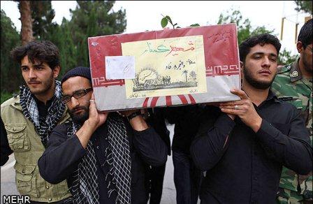 تشییع و خاکسپاری شهدای گمنام در اردکان یزد