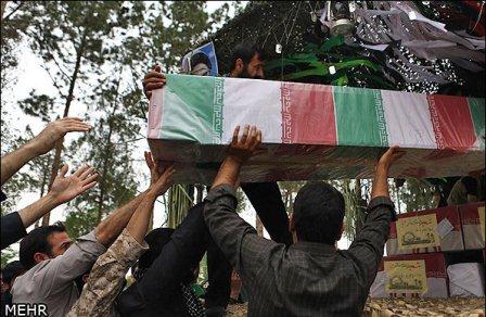 تشییع و خاکسپاری شهدای گمنام در اردکان یزد