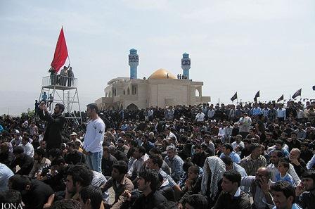 تشییع و خاکسپاری شهدای گمنام در دانشگاه جیرفت