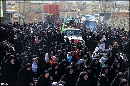 تشییع و خاکسپاری شهدای گمنام در سود جان چهار محال بختیاری