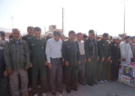 تشییع و خاکسپاری شهدای گمنام درآبدان