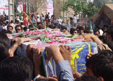 تشییع و خاکسپاری شهدای گمنام درآبدان