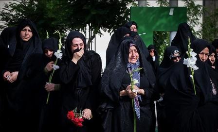 تشییع و خاکسپاری سه شهید گمنام در بوستان پلیس