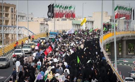 تشییع و خاکسپاری سه شهید گمنام در بوستان پلیس